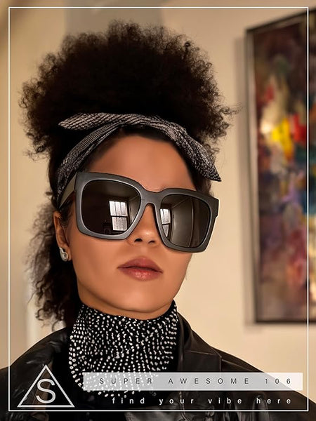Oversized Horned Rim Sunglasses Thick Plastic Frame Boyfriend Style s-l400.jpg main image 4
