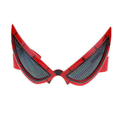 Red Novelty Party Shade Super Hero Mesh Lens Mask Warp Sunglasses – superawesome106