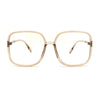 Womens 90s Oversize Rectangular Butterfly Clear Lens Eyeglasses