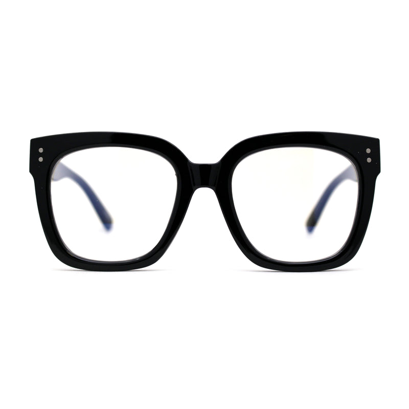 Thick Horned Boyfriend Frame Blue Light Blocking Computer Glasses