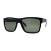 Mens Green Tempered Glass Lens Classy Sport Horn Rim Sunglasses