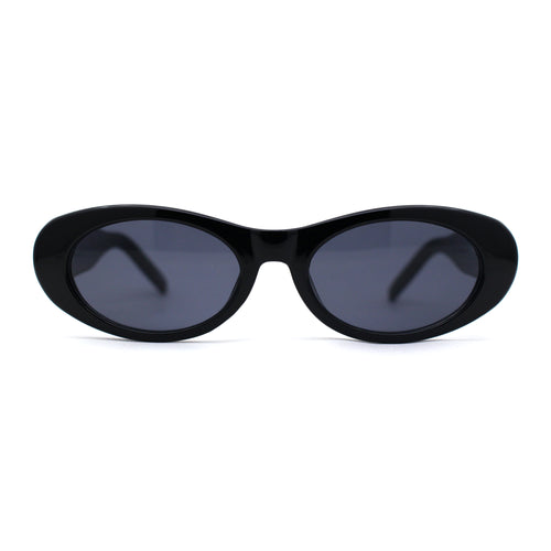 Mod Womens Narrow Oval Thick Plastic Fashion Sunglasses