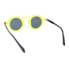 Small Vintage Style Keyhole Hipster Round Plastic Hustler Sunglasses