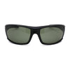 Mens Green Tempered Glass Lens Warp Biker Sport Sunglasses