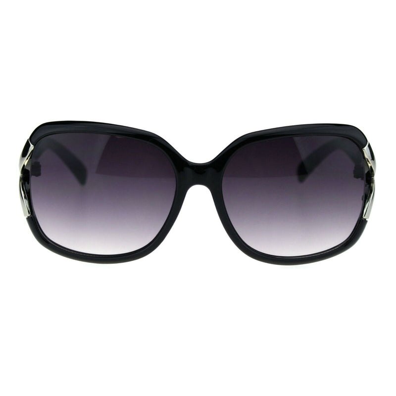 Womens Elegant Slick Rectangular Oversize Butterfly Plastic Fashion Sunglasses