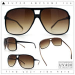 SA106 Oversize Large Thin Plastic Racer Mens Sport Aviator Sunglasses