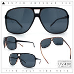 SA106 Oversize Large Thin Plastic Racer Mens Sport Aviator Sunglasses