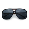 SA106 Oversize Large Thin Plastic Racer Mens Sport Aviator Sunglasses