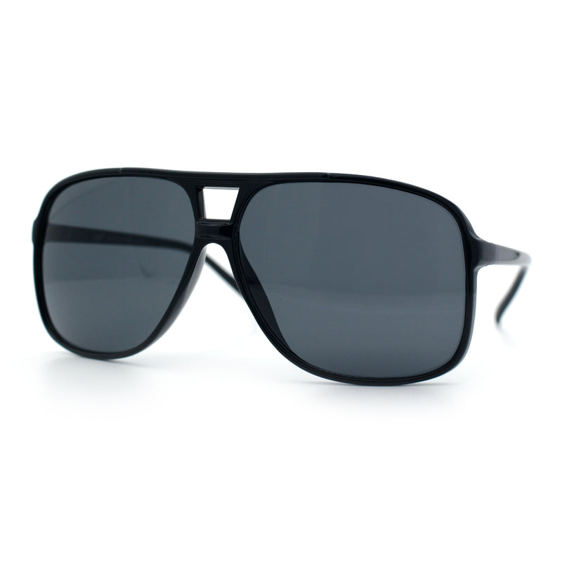SA106 Oversize Large Thin Plastic Racer Mens Sport Aviator Sunglasses