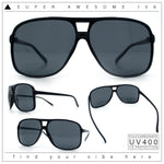 SA106 Oversize Large Thin Plastic Racer Mens Sport Aviator Sunglasses