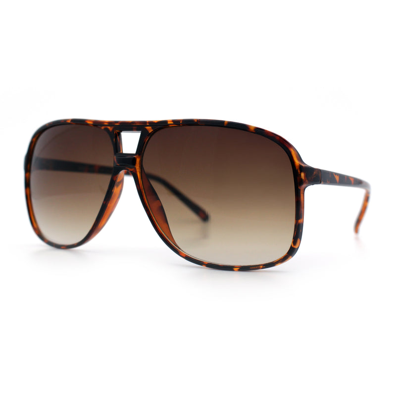 SA106 Oversize Large Thin Plastic Racer Mens Sport Aviator Sunglasses