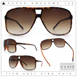 SA106 Oversize Large Thin Plastic Racer Mens Sport Aviator Sunglasses