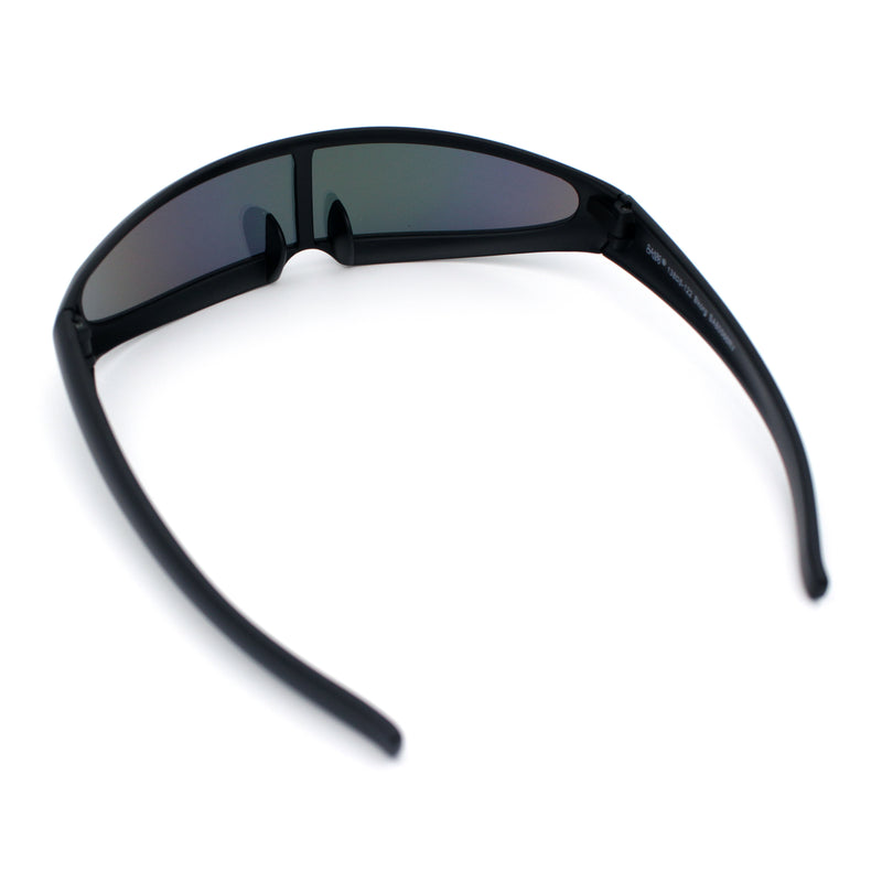 Mirror Lens Monolens Cyclops Robotic Futuristic Sunglasses