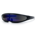 Mirror Lens Monolens Cyclops Robotic Futuristic Sunglasses