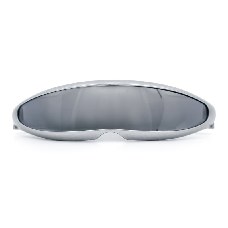Mirror Lens Monolens Cyclops Robotic Futuristic Sunglasses