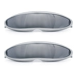 Mirror Lens Monolens Cyclops Robotic Futuristic Sunglasses