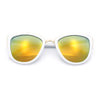 SA106 Womens Color Mirror Reflective Lens Oversize Cat Eye Sunglasses