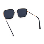 Womens Chic Oversize Double Rim Rectangle Butterfly Sunglasses