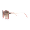 Womens Chic Oversize Double Rim Rectangle Butterfly Sunglasses