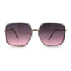 Womens Chic Oversize Double Rim Rectangle Butterfly Sunglasses