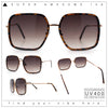 Womens Chic Oversize Double Rim Rectangle Butterfly Sunglasses