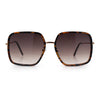 Womens Chic Oversize Double Rim Rectangle Butterfly Sunglasses