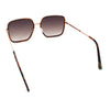 Womens Chic Oversize Double Rim Rectangle Butterfly Sunglasses