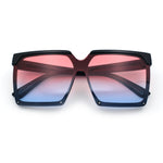 Womens Squared Rectangular Butterfly Fashion Plastic Sunglasses