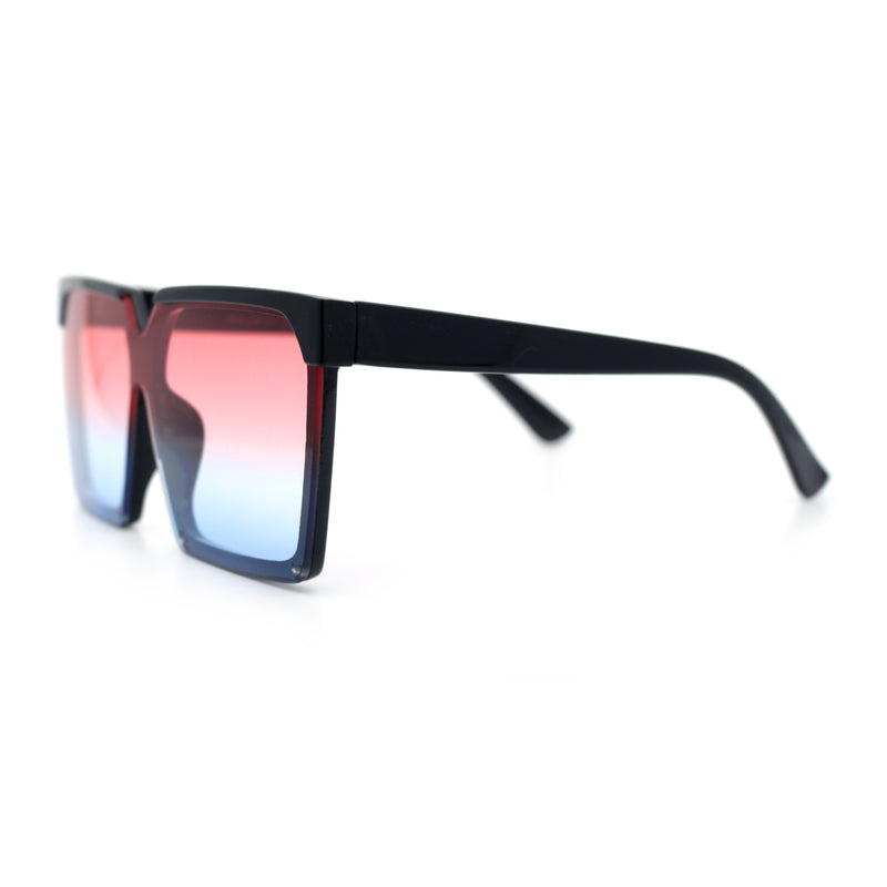 Womens Squared Rectangular Butterfly Fashion Plastic Sunglasses