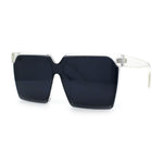 Womens Squared Rectangular Butterfly Fashion Plastic Sunglasses