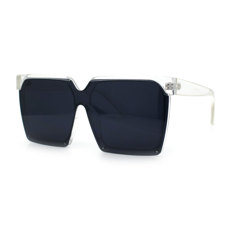 Womens Squared Rectangular Butterfly Fashion Plastic Sunglasses