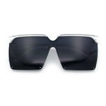 Womens Squared Rectangular Butterfly Fashion Plastic Sunglasses