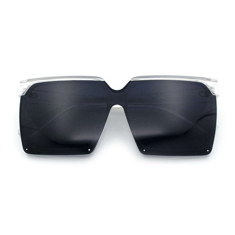 Womens Squared Rectangular Butterfly Fashion Plastic Sunglasses