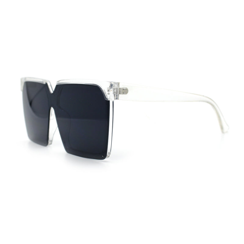 Womens Squared Rectangular Butterfly Fashion Plastic Sunglasses