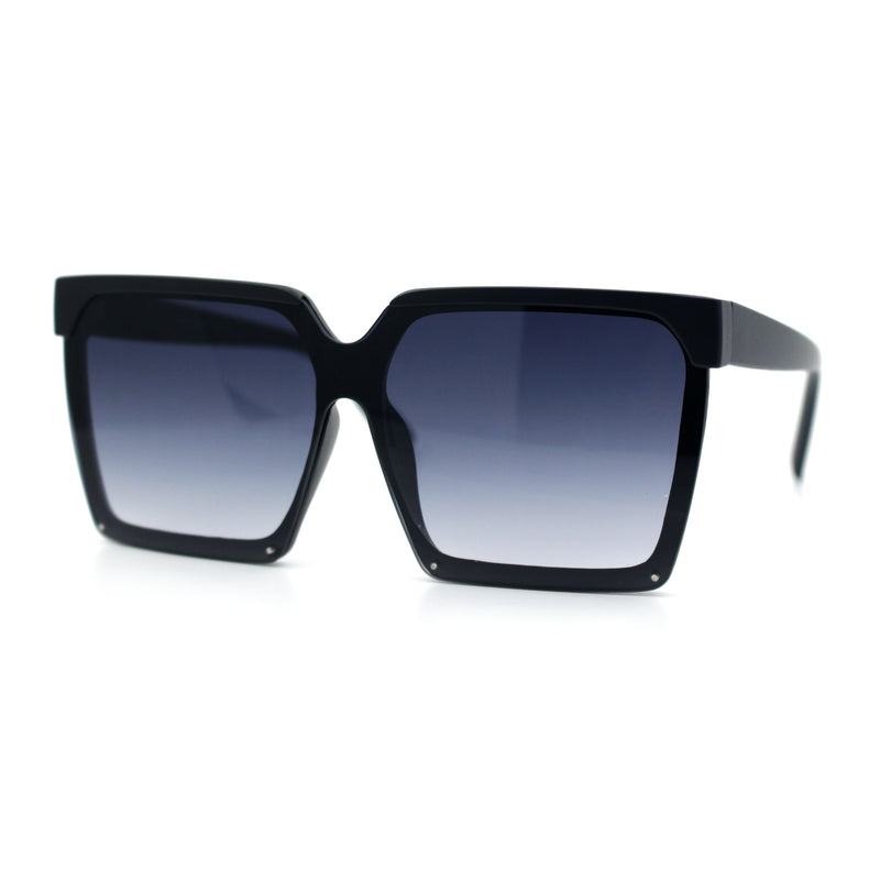 Womens Squared Rectangular Butterfly Fashion Plastic Sunglasses