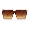 Womens Squared Rectangular Butterfly Fashion Plastic Sunglasses