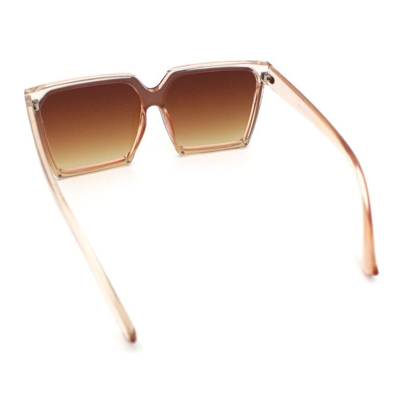 Womens Squared Rectangular Butterfly Fashion Plastic Sunglasses