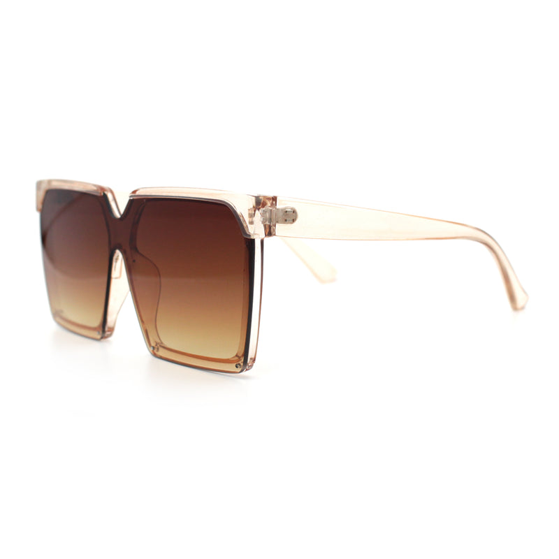 Womens Squared Rectangular Butterfly Fashion Plastic Sunglasses