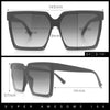 Womens Squared Rectangular Butterfly Fashion Plastic Sunglasses