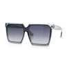 Womens Squared Rectangular Butterfly Fashion Plastic Sunglasses