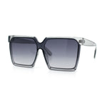 Womens Squared Rectangular Butterfly Fashion Plastic Sunglasses