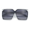 Womens Squared Rectangular Butterfly Fashion Plastic Sunglasses