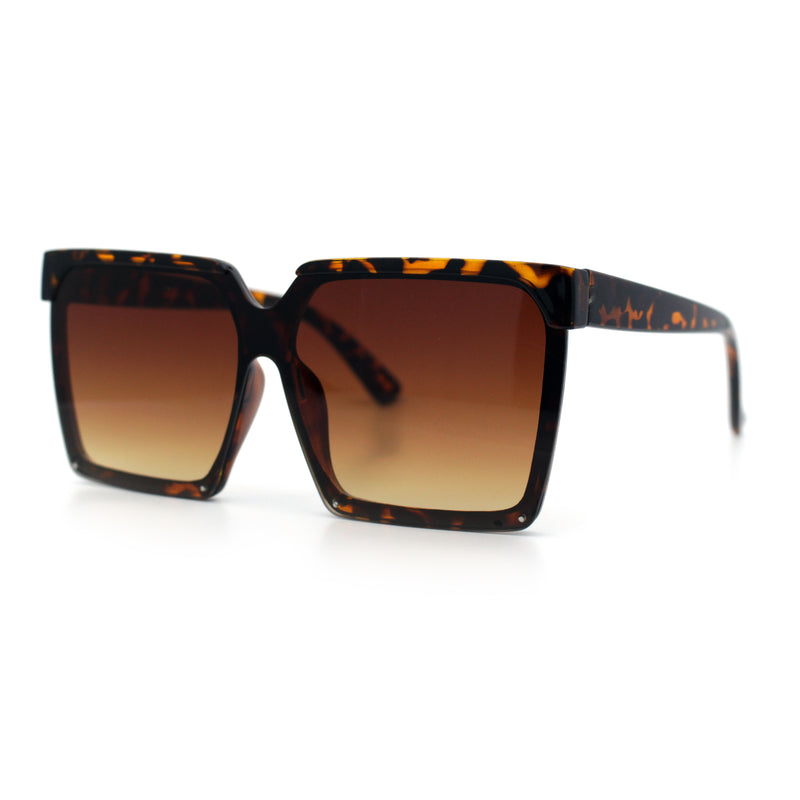 Womens Squared Rectangular Butterfly Fashion Plastic Sunglasses