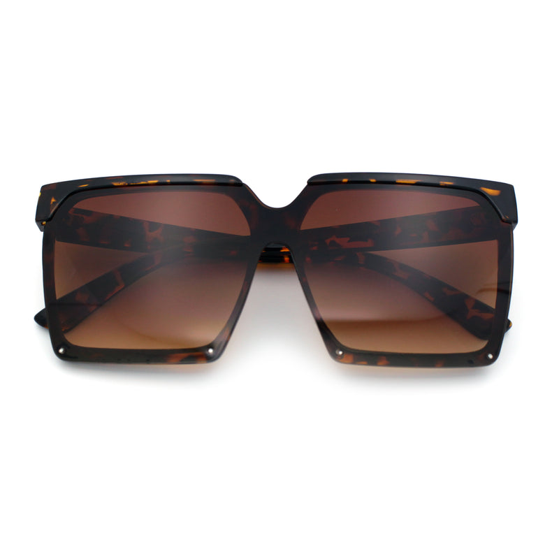 Womens Squared Rectangular Butterfly Fashion Plastic Sunglasses