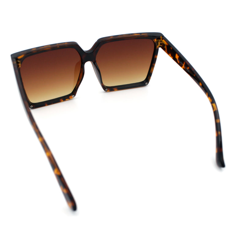 Womens Squared Rectangular Butterfly Fashion Plastic Sunglasses