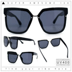 Womens Designer Squared Butterfly Chic Sunglasses