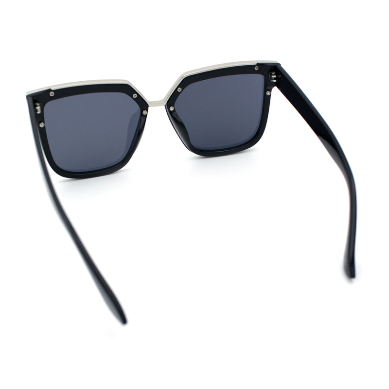 Womens Designer Squared Butterfly Chic Sunglasses