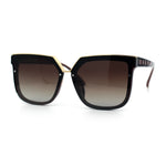 Womens Designer Squared Butterfly Chic Sunglasses