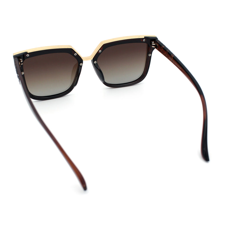 Womens Designer Squared Butterfly Chic Sunglasses