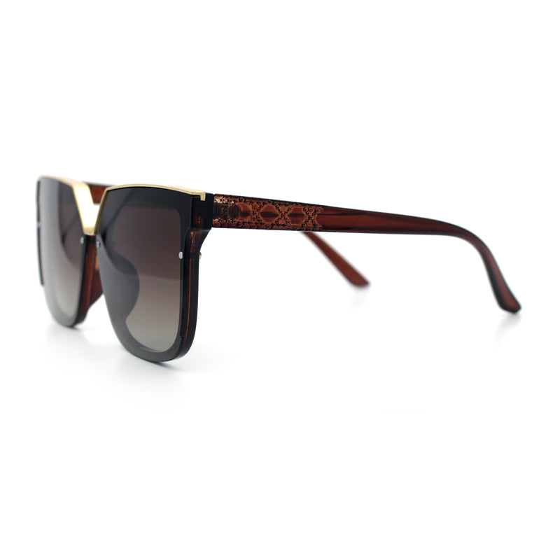 Womens Designer Squared Butterfly Chic Sunglasses